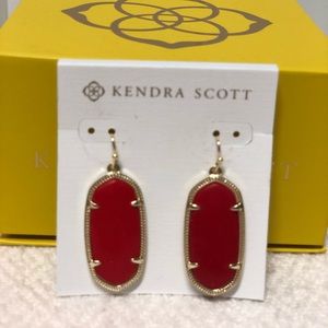 Kendra Scott Dani Earring in Red/Gold